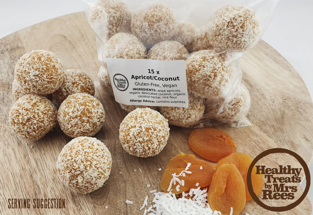 Apricot & Coconut Balls 15-pack (GF, Vegan)
